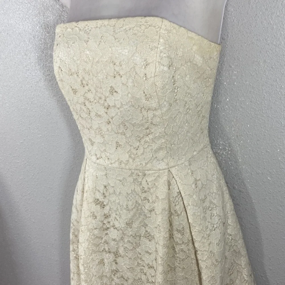 Lilly Pulitzer Marielle Cameo White Strapless Flare Dress NN1 - Picture 7 of 13